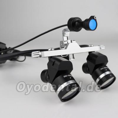 YWJ-MG11U 3.0X-5.0X Verstellbare Ergonomische Dentalchirurgische Lupenbrille Ergo-Lupen mit 5W LED-Kopflampe