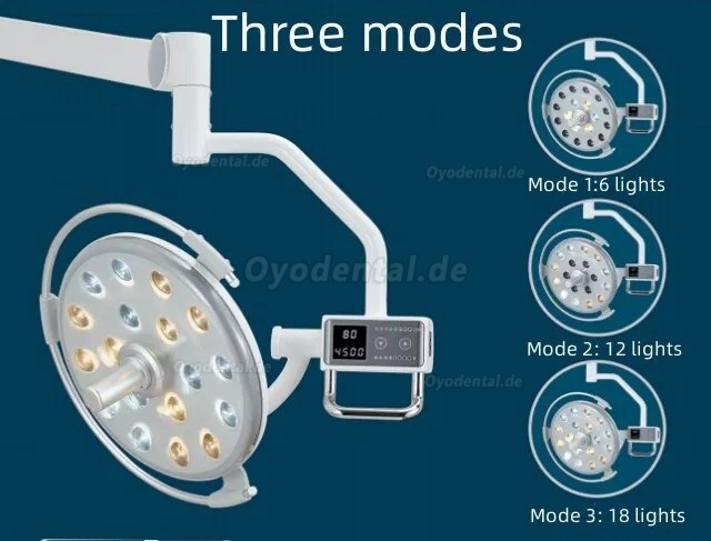 Saab KY-P133 Pfostenmontierte OP-Leuchte Operationsleuchte LED-Licht für Zahnarztstuhleinheit 18 LEDs