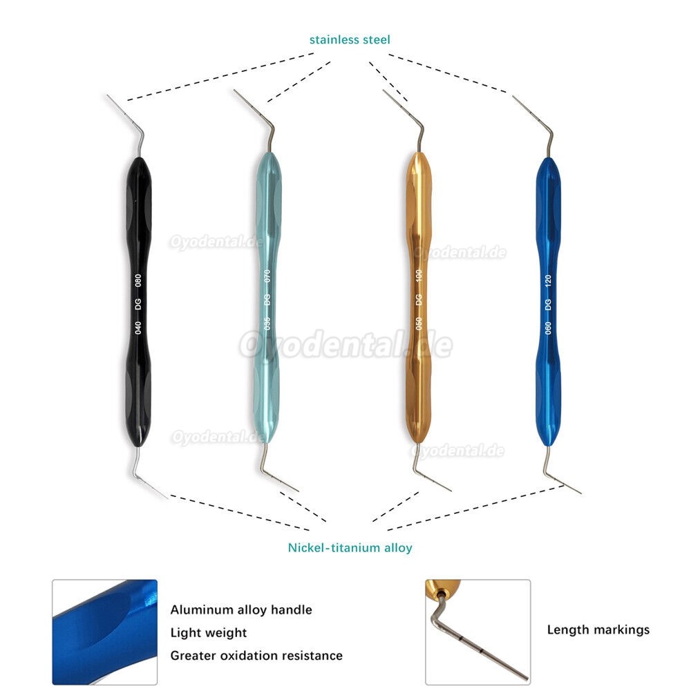 Dental Buchanan Handplugger-Spitze NITI Fill Endodontisches Obturationsset 4 Größen