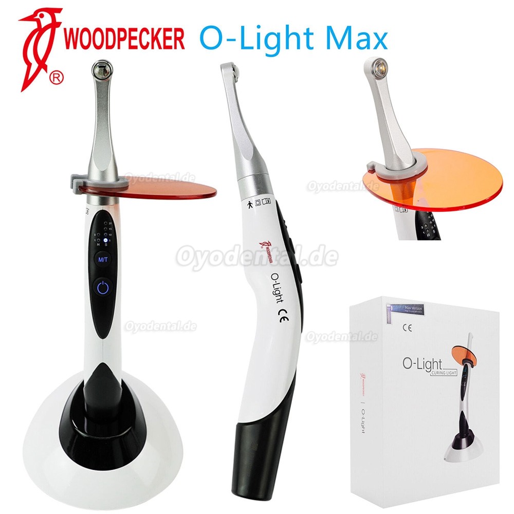 Woodpecker O-Light MAX Dental 1 Sekunde Aushärtung LED Polymerisationslampe Metallkopf