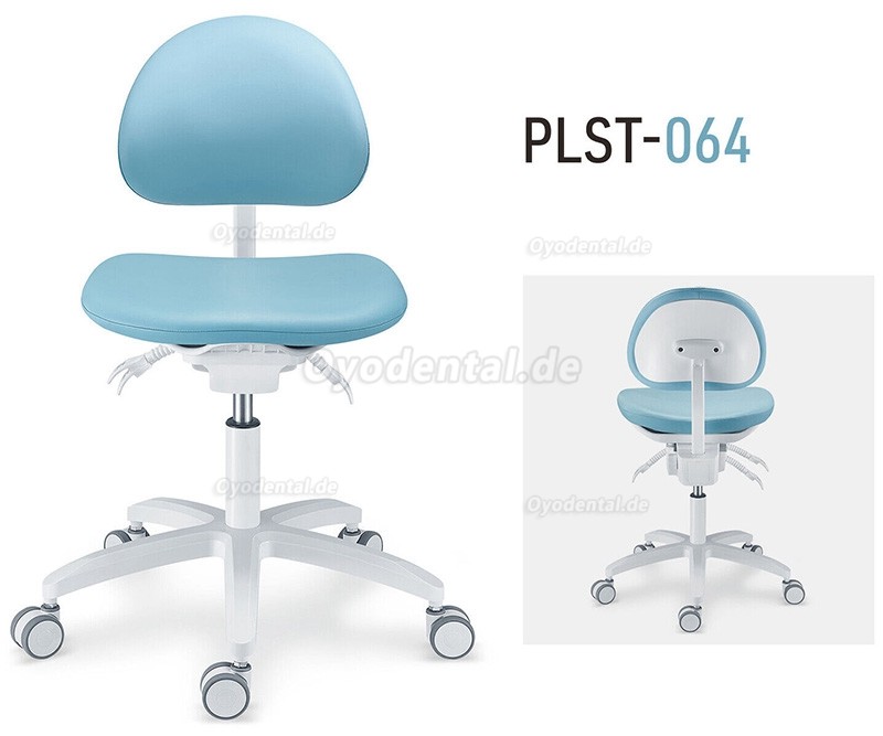 PLST-06 Serie Einstellbarer Ergonomischer Zahnarztstuhl Zahnarzt Bediener Assistent Hygienikerstuhl