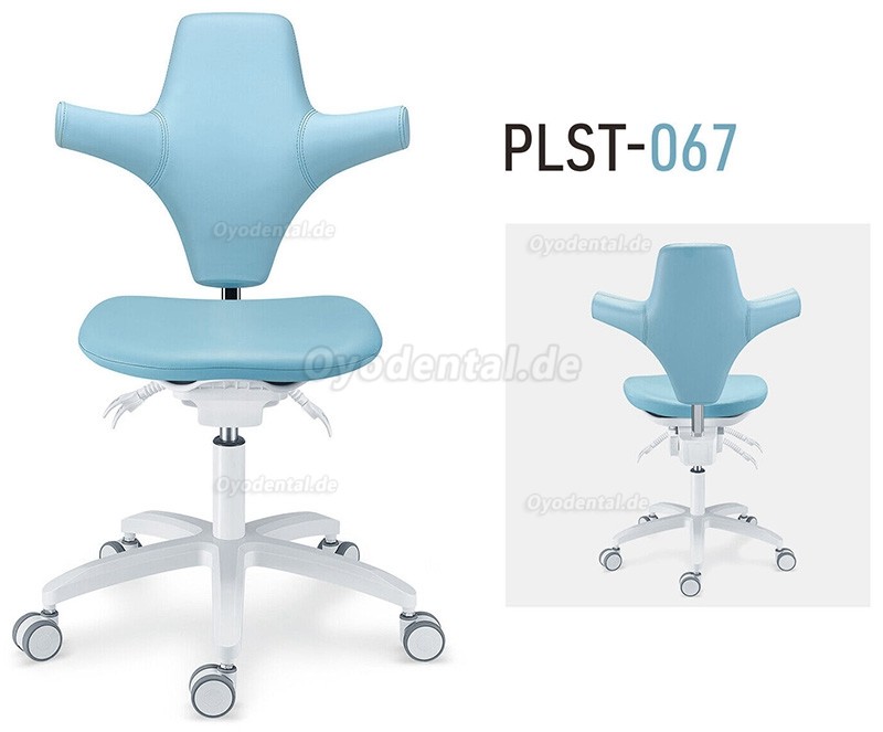 PLST-06 Serie Einstellbarer Ergonomischer Zahnarztstuhl Zahnarzt Bediener Assistent Hygienikerstuhl