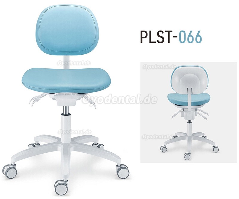 PLST-06 Serie Einstellbarer Ergonomischer Zahnarztstuhl Zahnarzt Bediener Assistent Hygienikerstuhl