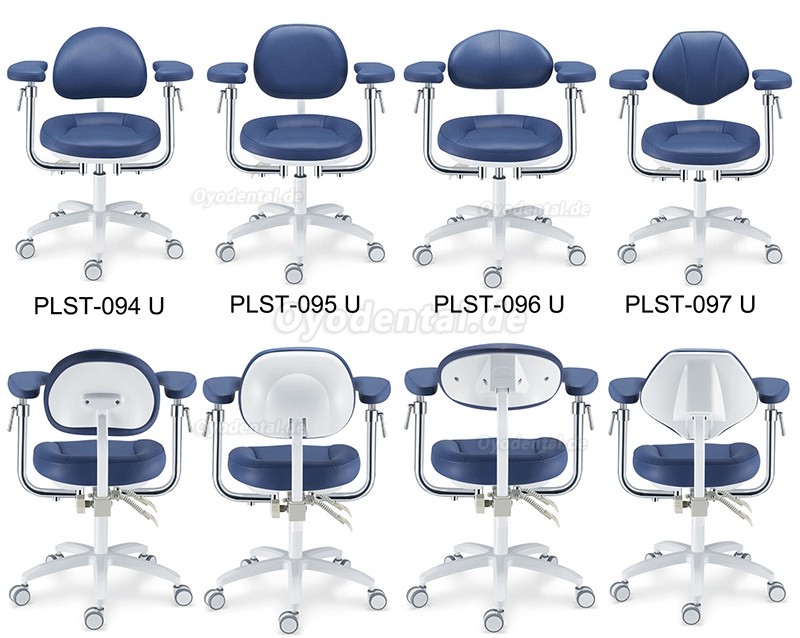 PLST-09 Serie Ergonomischer Dentalmikroskop-Hocker Zahnarzt-Bediener Assistent Chirurgen Hocker mit Armlehne