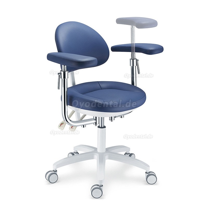 PLST-09 Serie Ergonomischer Dentalmikroskop-Hocker Zahnarzt-Bediener Assistent Chirurgen Hocker mit Armlehne