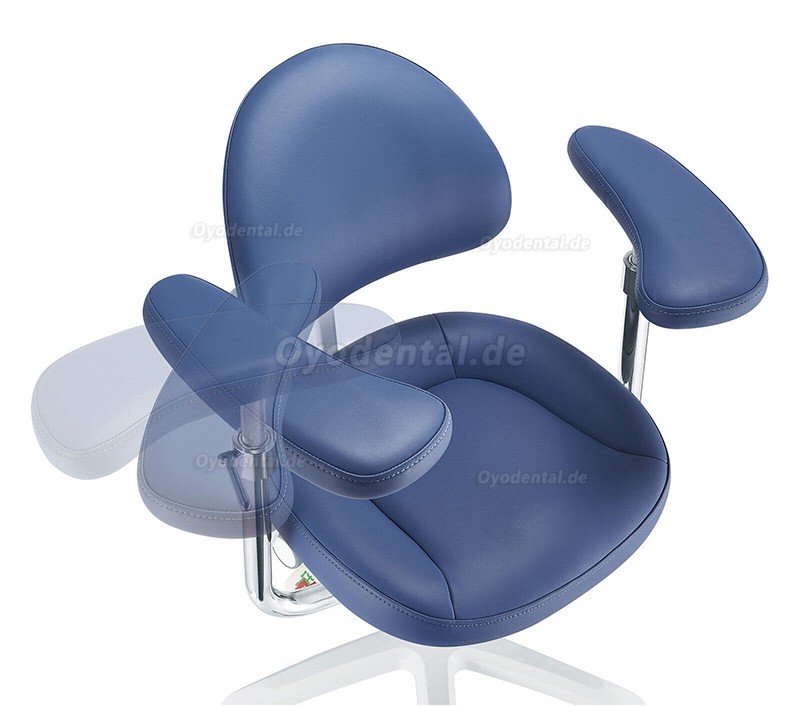 PLST-09 Serie Ergonomischer Dentalmikroskop-Hocker Zahnarzt-Bediener Assistent Chirurgen Hocker mit Armlehne