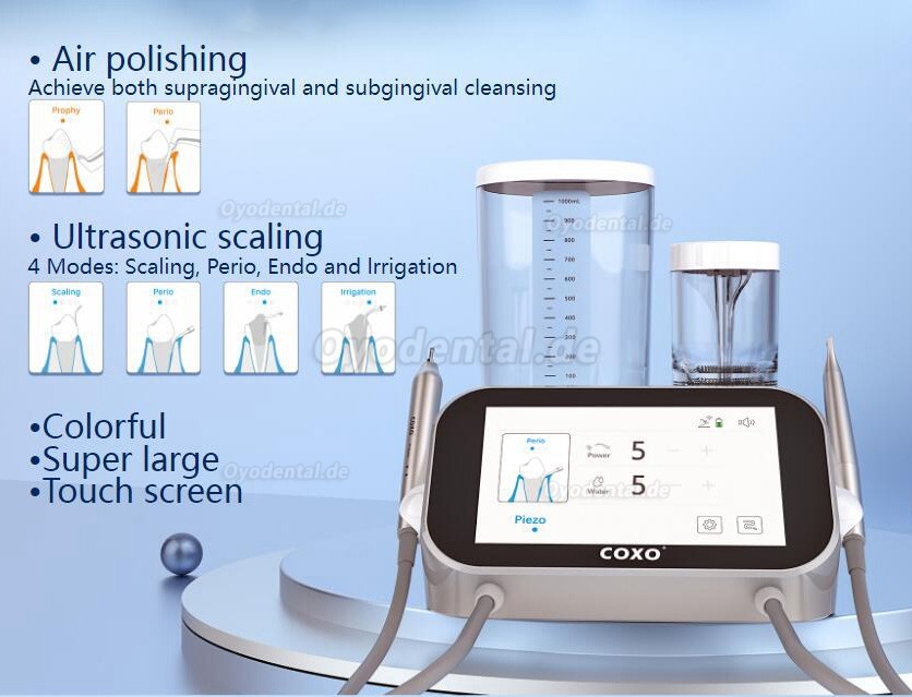 YUSENDNET COXO PT MASTER Dentaler Ultraschall-Scaler und Air-Polisher-Luftstrommaschine